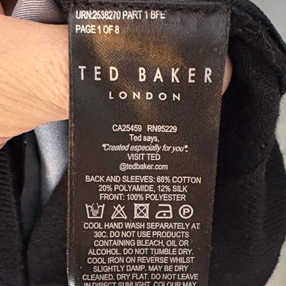 Ted Baker Silk-Blend Black Floral Crewneck Sweater - Women's - Picture 5 of 5